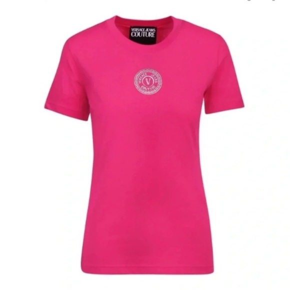 Versace Tops - Versace Jeans Couture Pink T-Shirt cotton size XS